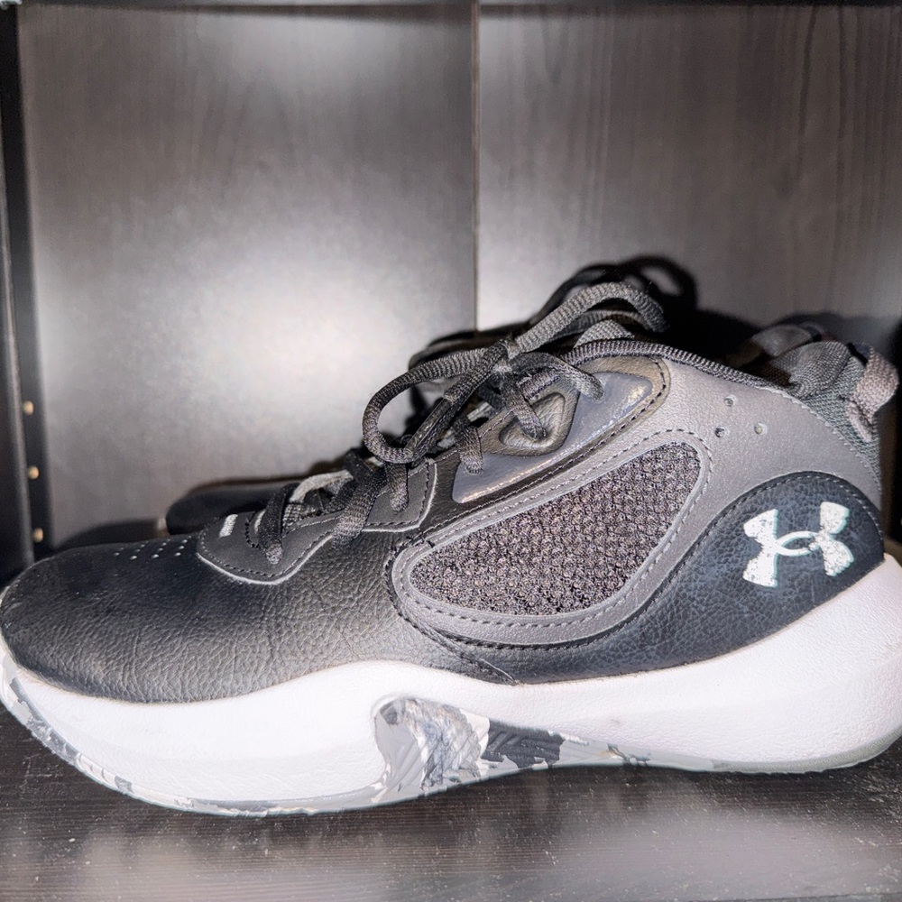 Under Armour Kids' Black and White Sneakers